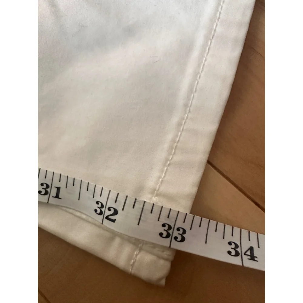 o low waist bootcut pants Y2K deadstock white size 25 - Picture 9 of 14